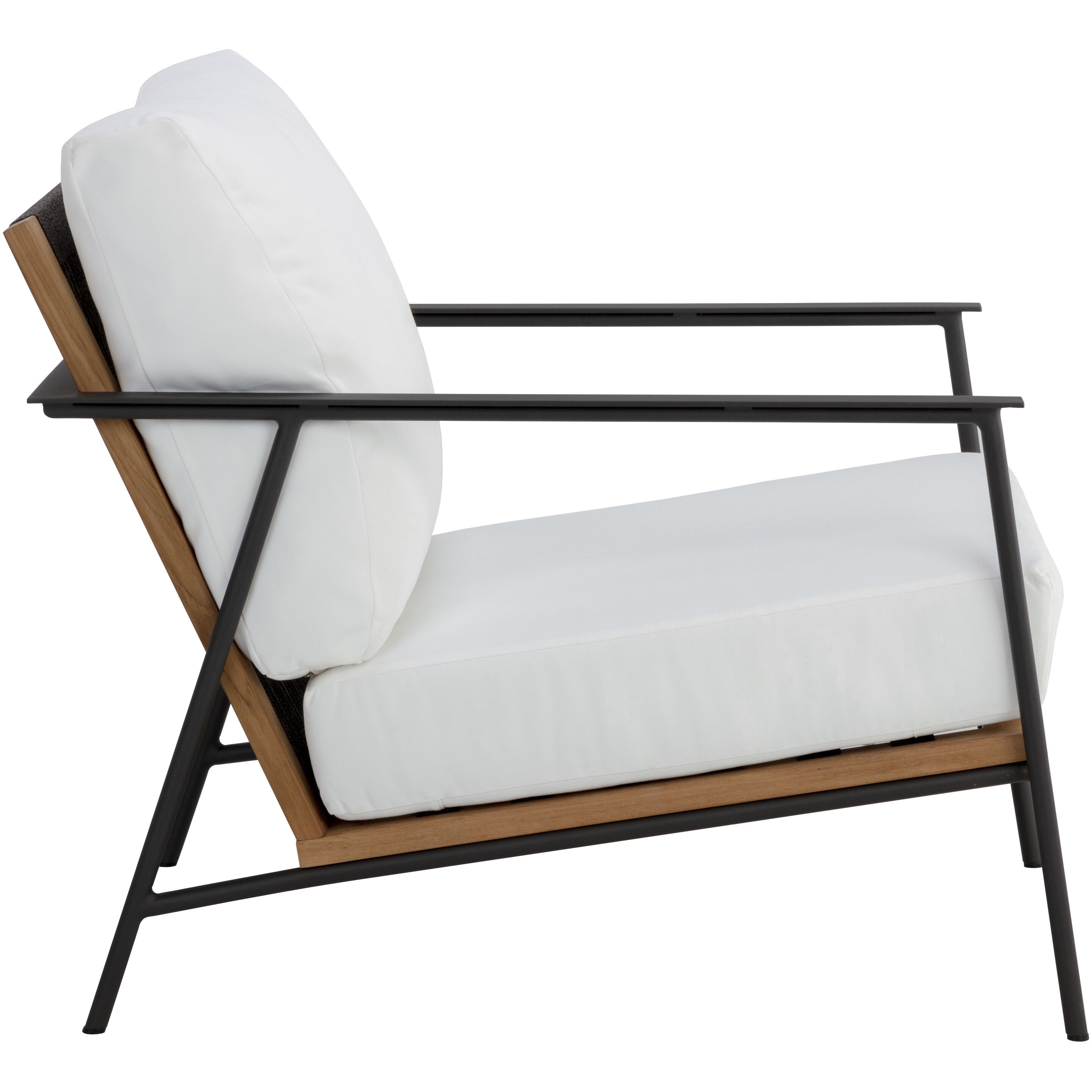 Milan Stinson White Outdoor Armchair